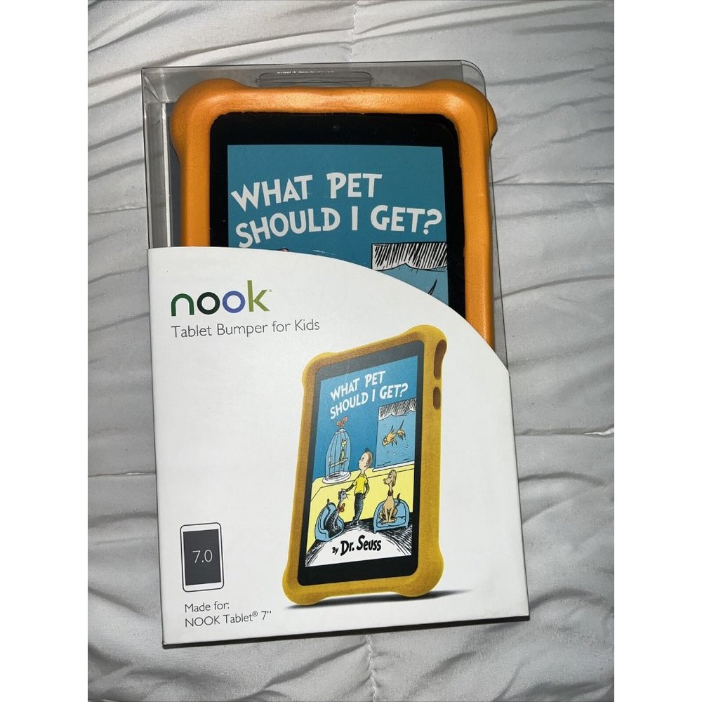 Nook Case: Tablet Bumper for Kids - Citrus (Orange) -  7 inches - NIB